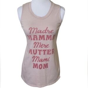 EUC Fifth Sun Light Pink Mom Tank Top Size Medium